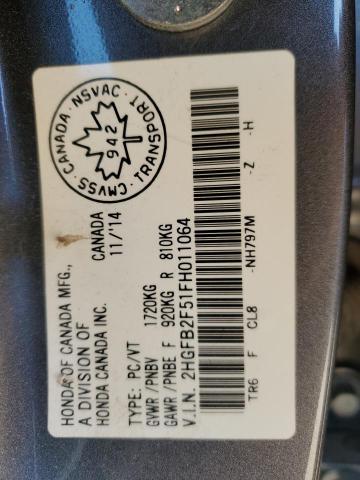 2015 HONDA CIVIC LX  