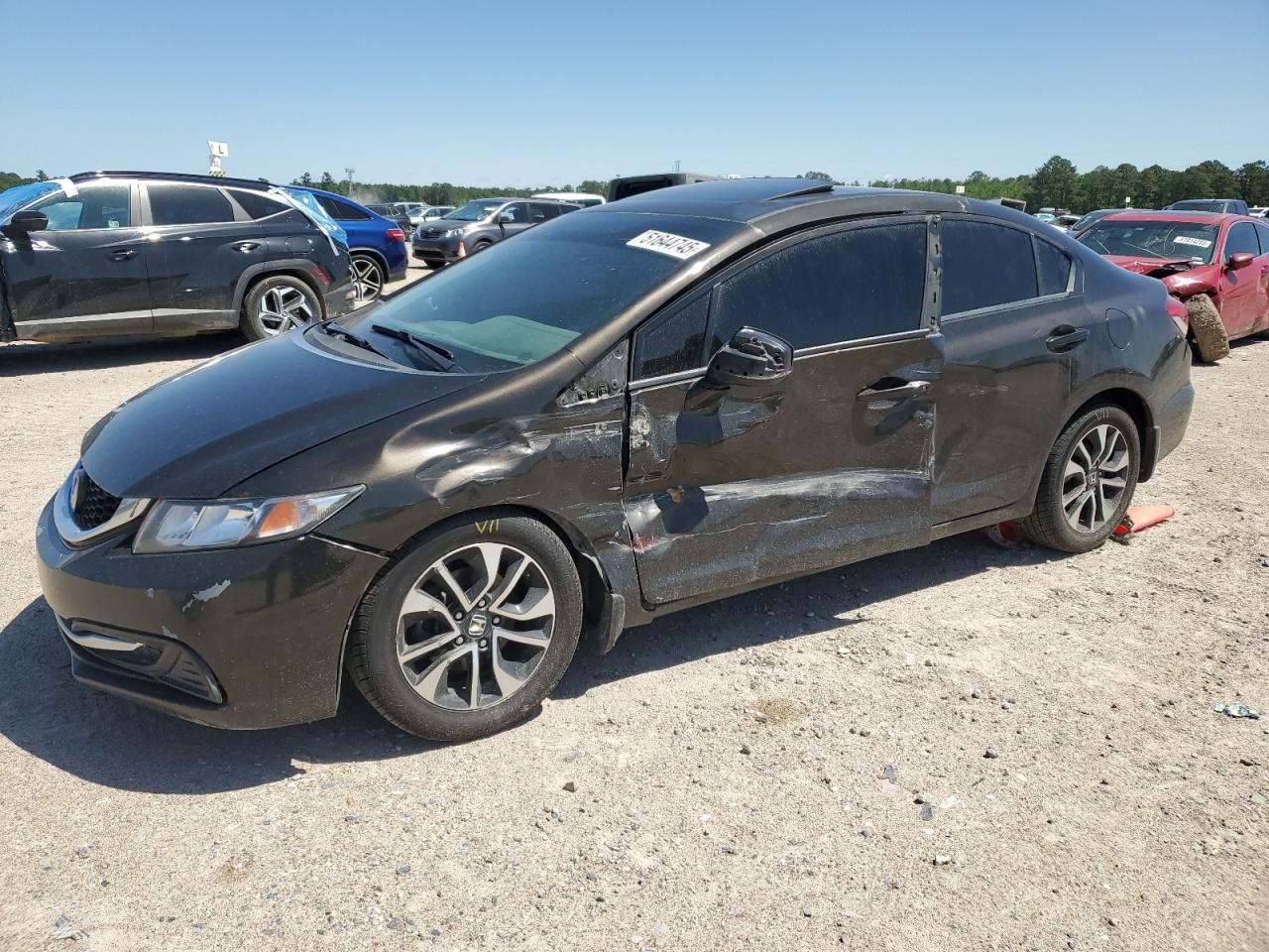 2013 Honda Civic Ex   zu verkaufen in Houston, TX - Side