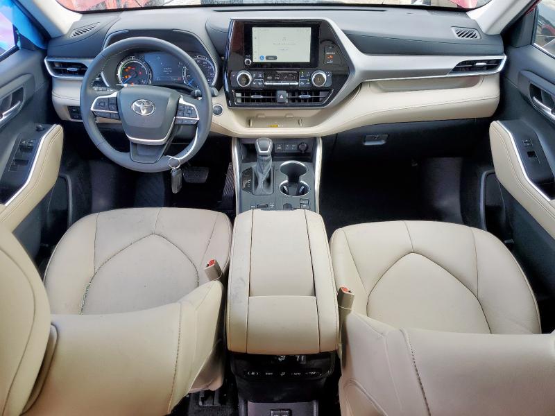  TOYOTA HIGHLANDER 2024 Czerwony