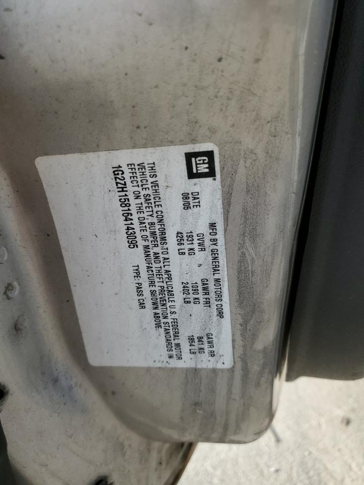 2006 Pontiac G6 Gt VIN: 1G2ZH158164143095 Lot: 51480175