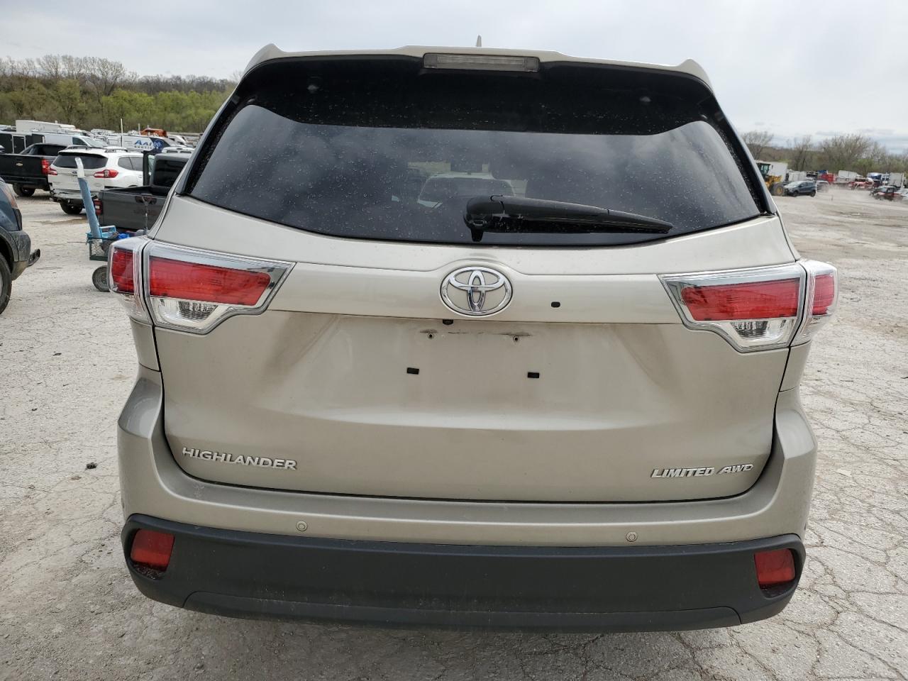 2015 Toyota Highlander Limited VIN: 5TDDKRFH0FS175187 Lot: 51847275