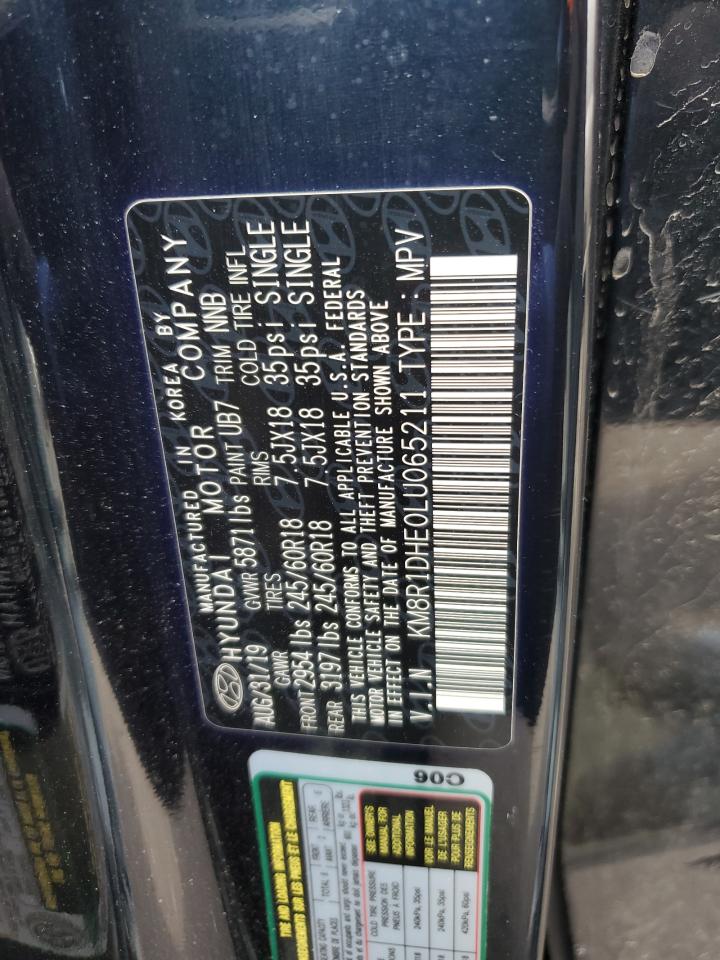 2020 Hyundai Palisade Se VIN: KM8R1DHE0LU065211 Lot: 54902005