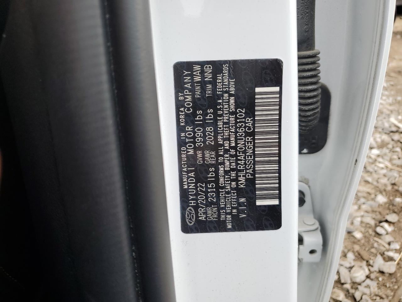 2022 Hyundai Elantra N Line VIN: KMHLR4AF0NU363102 Lot: 53620155