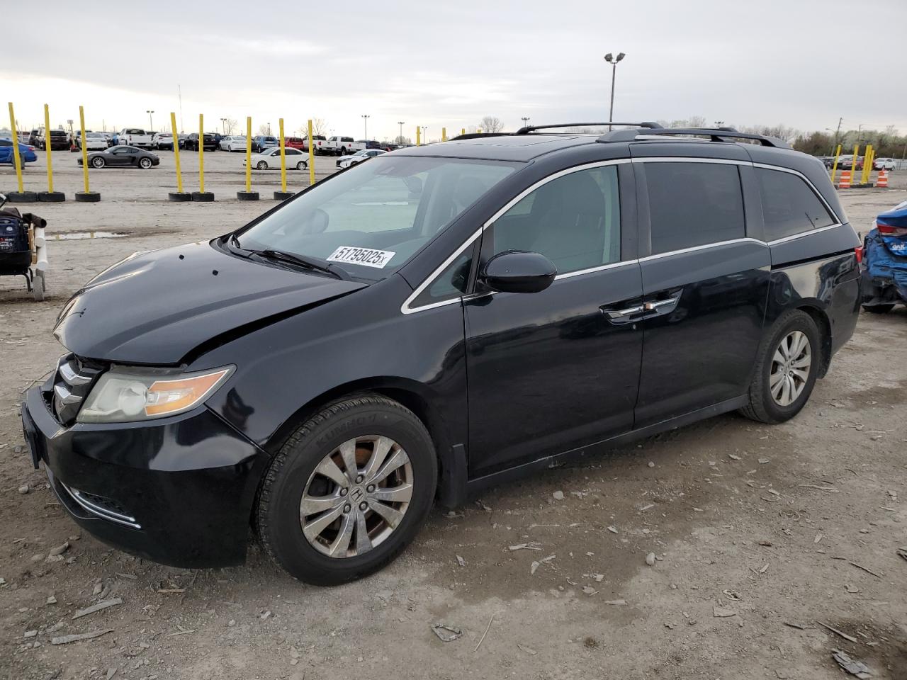 2014 Honda Odyssey Exl на продаже в Indianapolis, IN - Front End