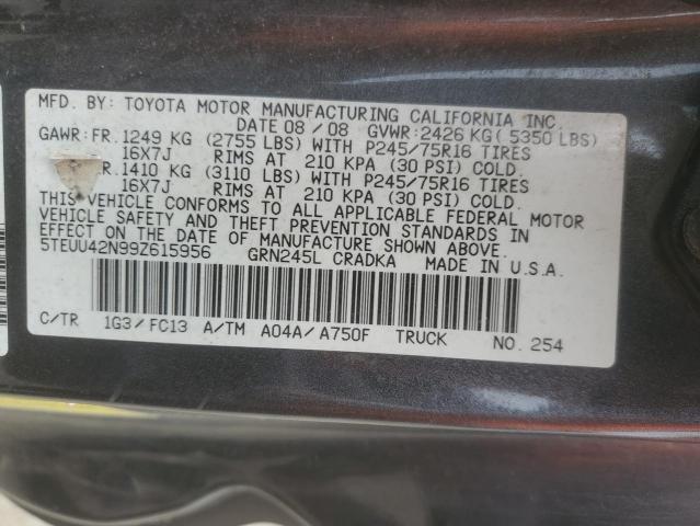 2009 TOYOTA TACOMA ACCESS CAB