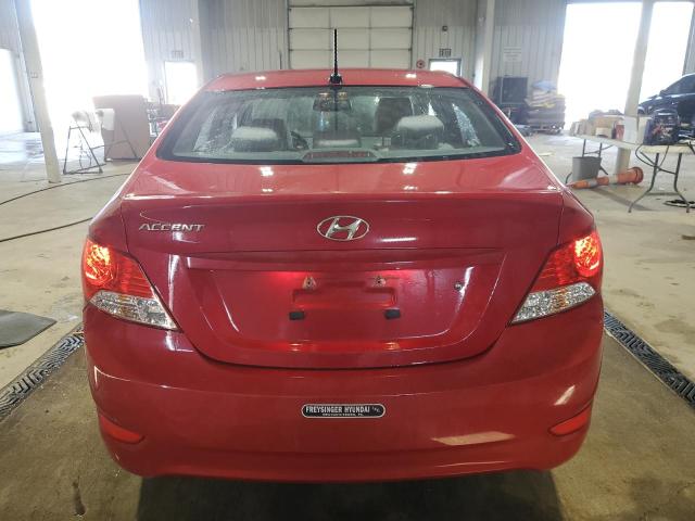  HYUNDAI ACCENT 2013 Червоний
