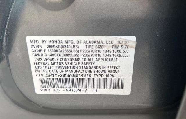 2008 HONDA PILOT EXL