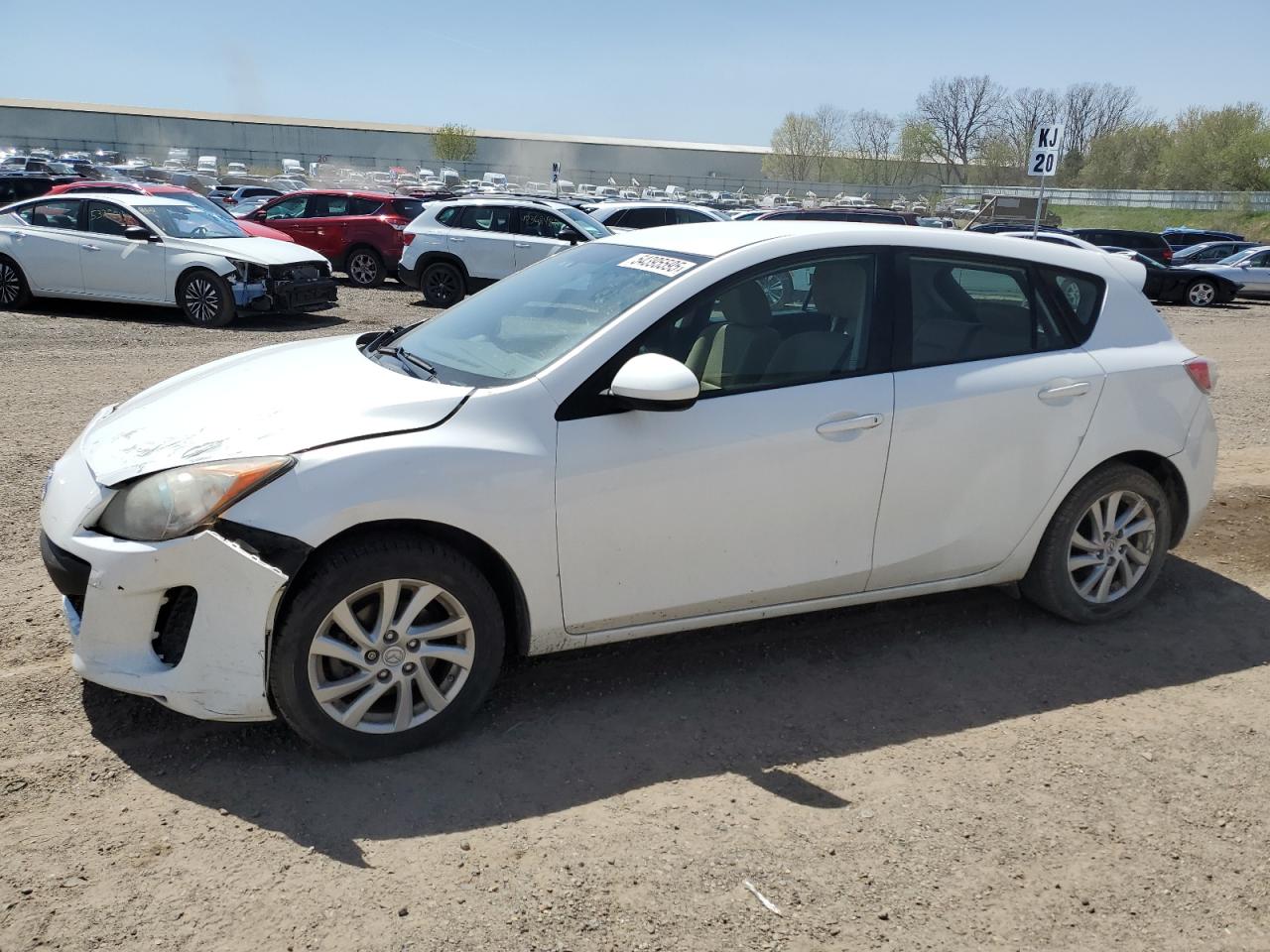 2012 Mazda 3 I de vânzare în Davison, MI - Front End