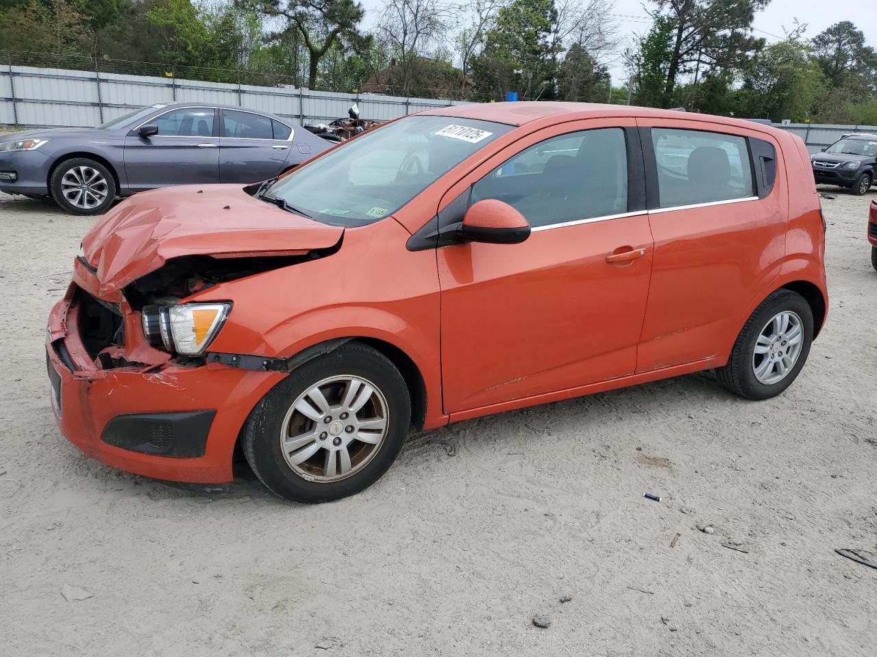 2012 Chevrolet Sonic Lt de vânzare în Hampton, VA - Front End