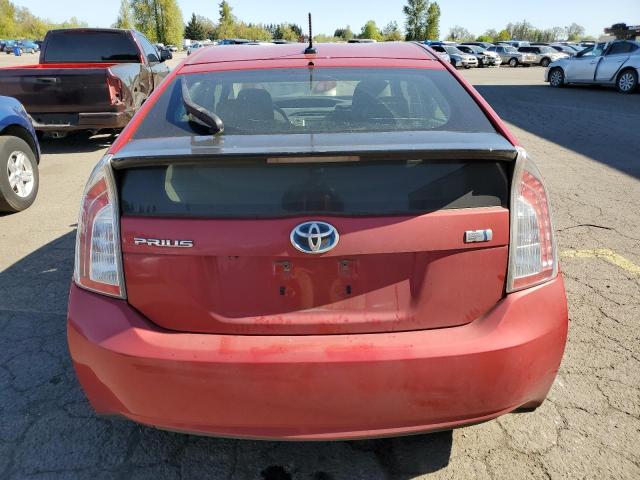 Hatchbacks TOYOTA PRIUS 2013 Red