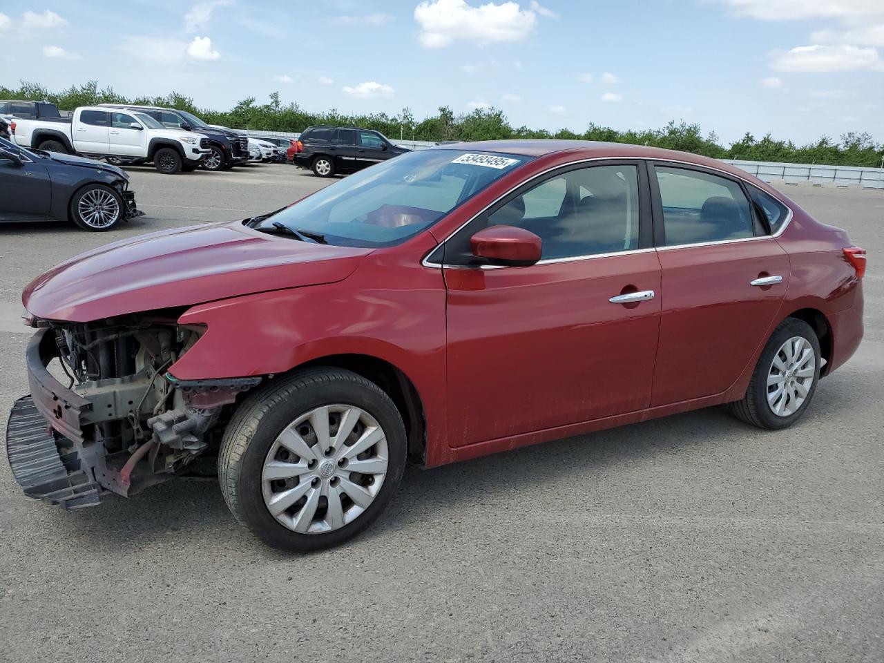 2016 Nissan Sentra S იყიდება Fresno-ში, CA - Front End