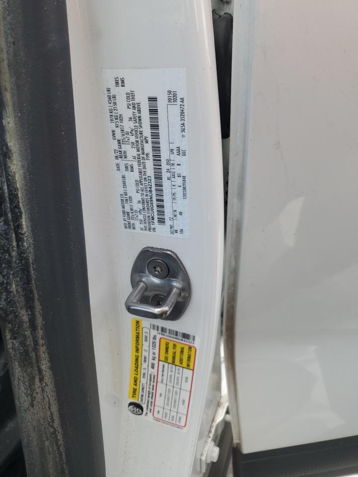 2022 Ford Escape Se VIN: 1FMCU0G69NUB42323 Lot: 54387325