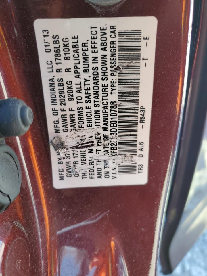 2013 Honda Civic Ex VIN: 19XFB2F83DE010788 Lot: 53432975