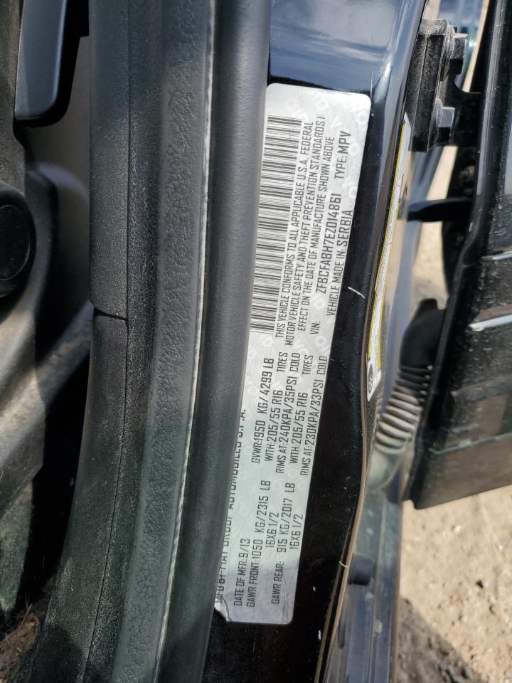 2014 Fiat 500L Easy VIN: ZFBCFABH7EZ014861 Lot: 54386745