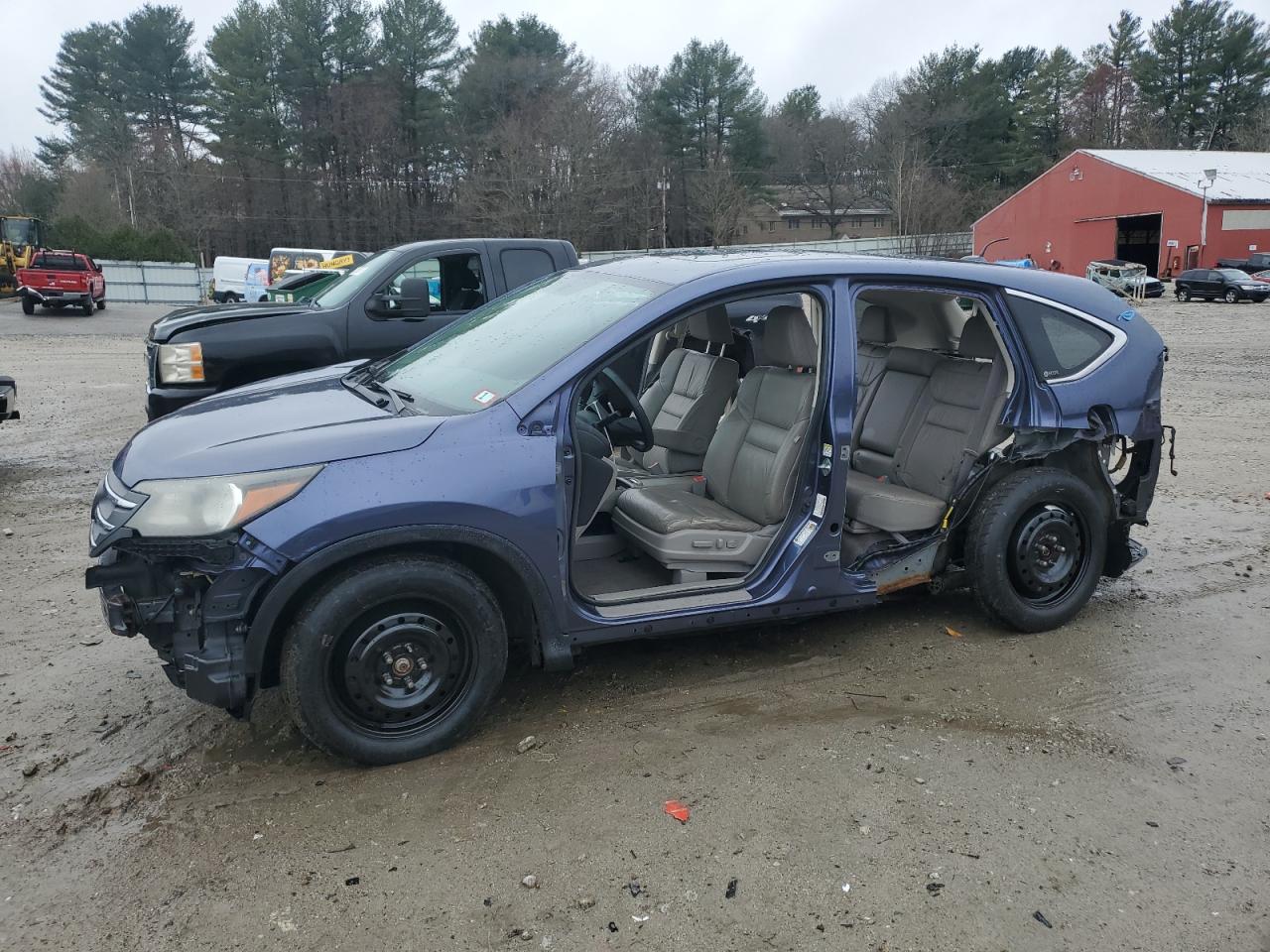 2012 Honda Cr-V Exl de vânzare în Mendon, MA - Stripped