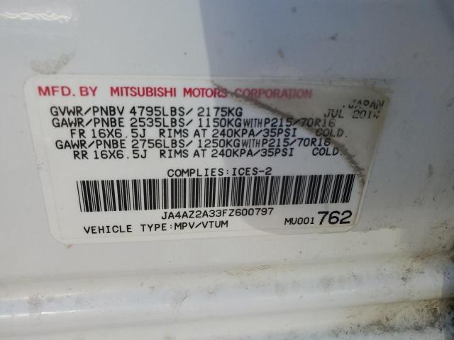 2015 MITSUBISHI OUTLANDER ES