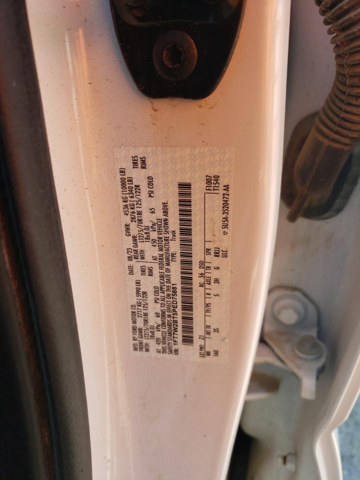 2023 Ford F250 Super Duty VIN: 1FT7W2BT5PED75881 Lot: 51229875