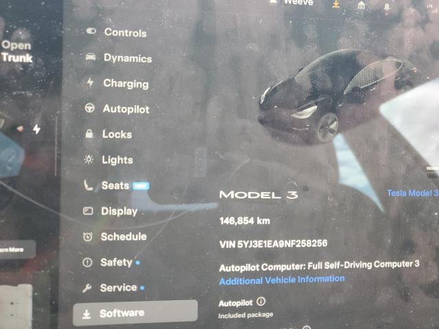 2022 TESLA MODEL 3 