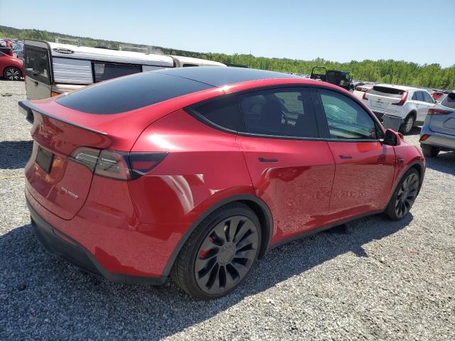  TESLA MODEL Y 2023 Czerwony