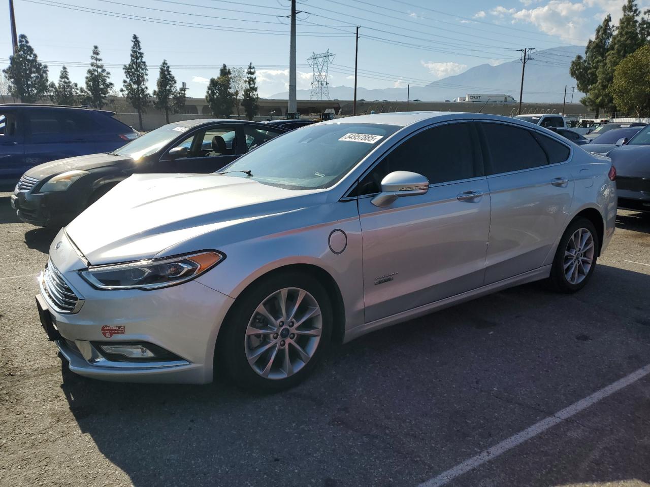 2017 Ford Fusion Titanium Phev للبيع في Rancho Cucamonga، CA - Front End