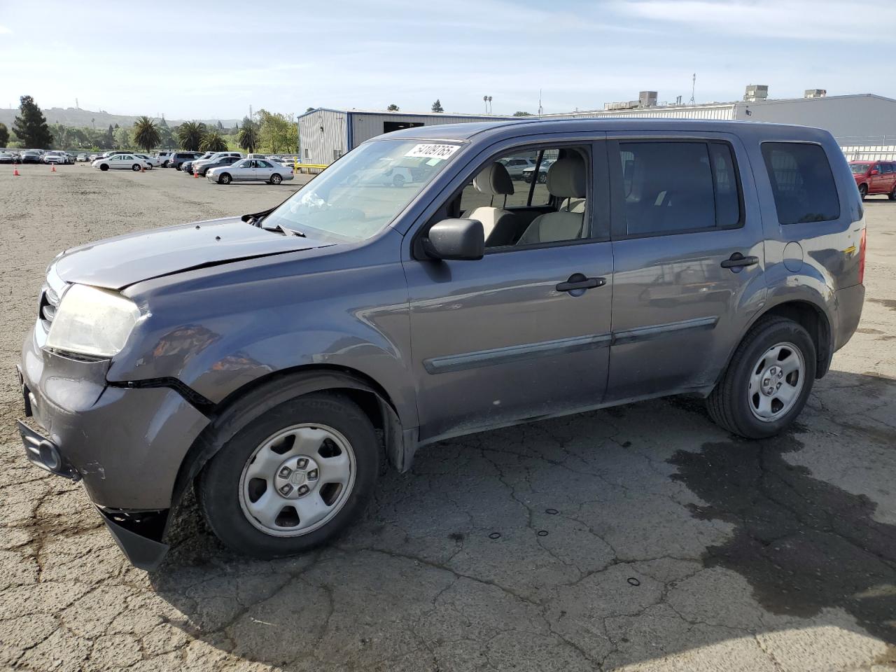 2015 Honda Pilot Lx en Venta en Vallejo, CA - Front End