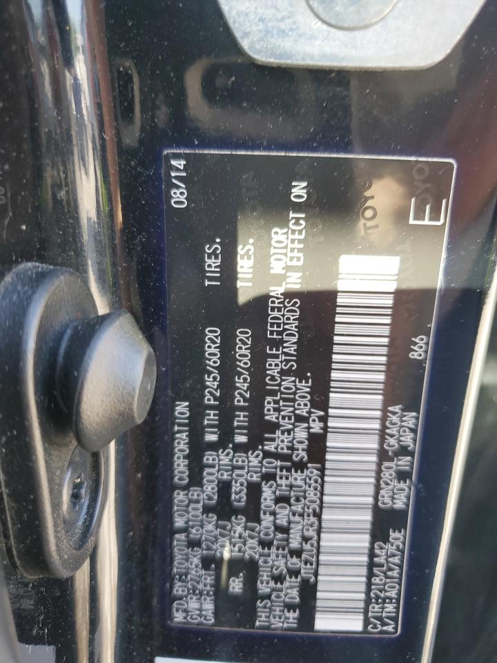 2015 Toyota 4Runner Sr5 VIN: JTEZU5JR3F5085591 Lot: 53332585