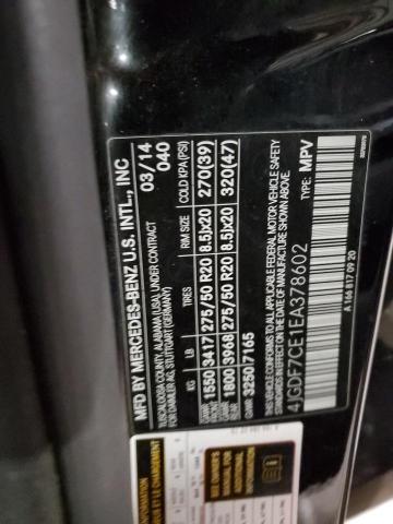 2014 MERCEDES-BENZ GL 450 4MATIC  