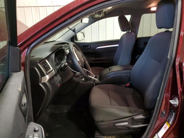  TOYOTA HIGHLANDER 2017 Burgundy