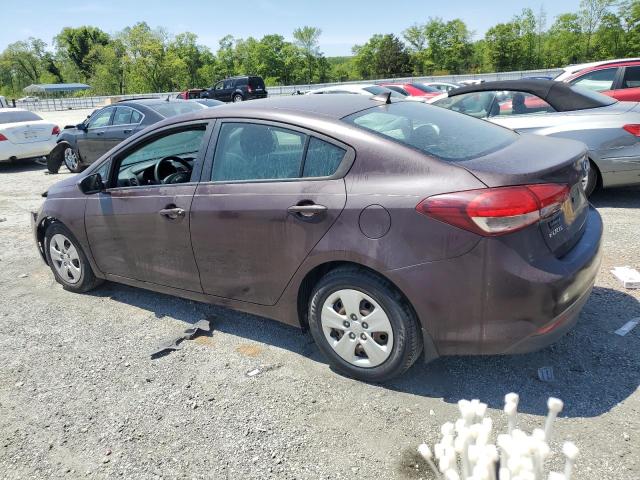  KIA FORTE 2017 Бордовый