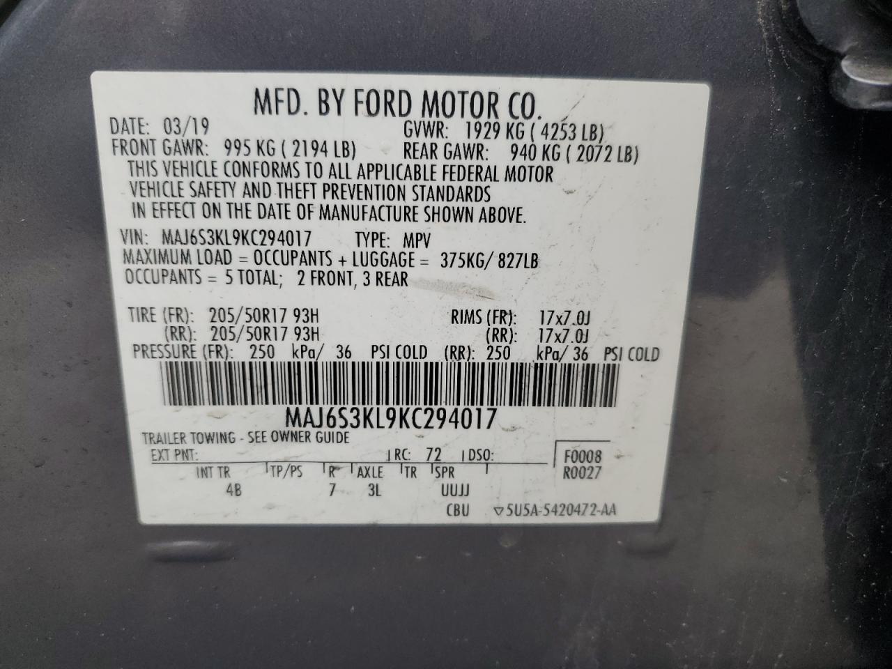 2019 Ford EcoSport - Image 13