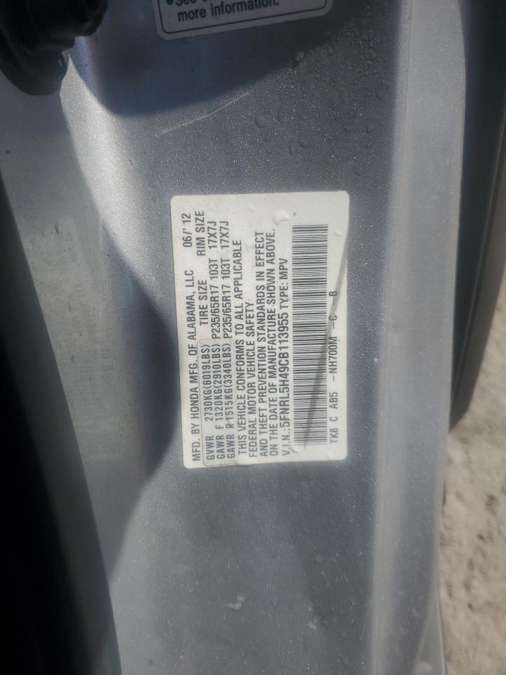 2012 Honda Odyssey Ex VIN: 5FNRL5H49CB113955 Lot: 48673585