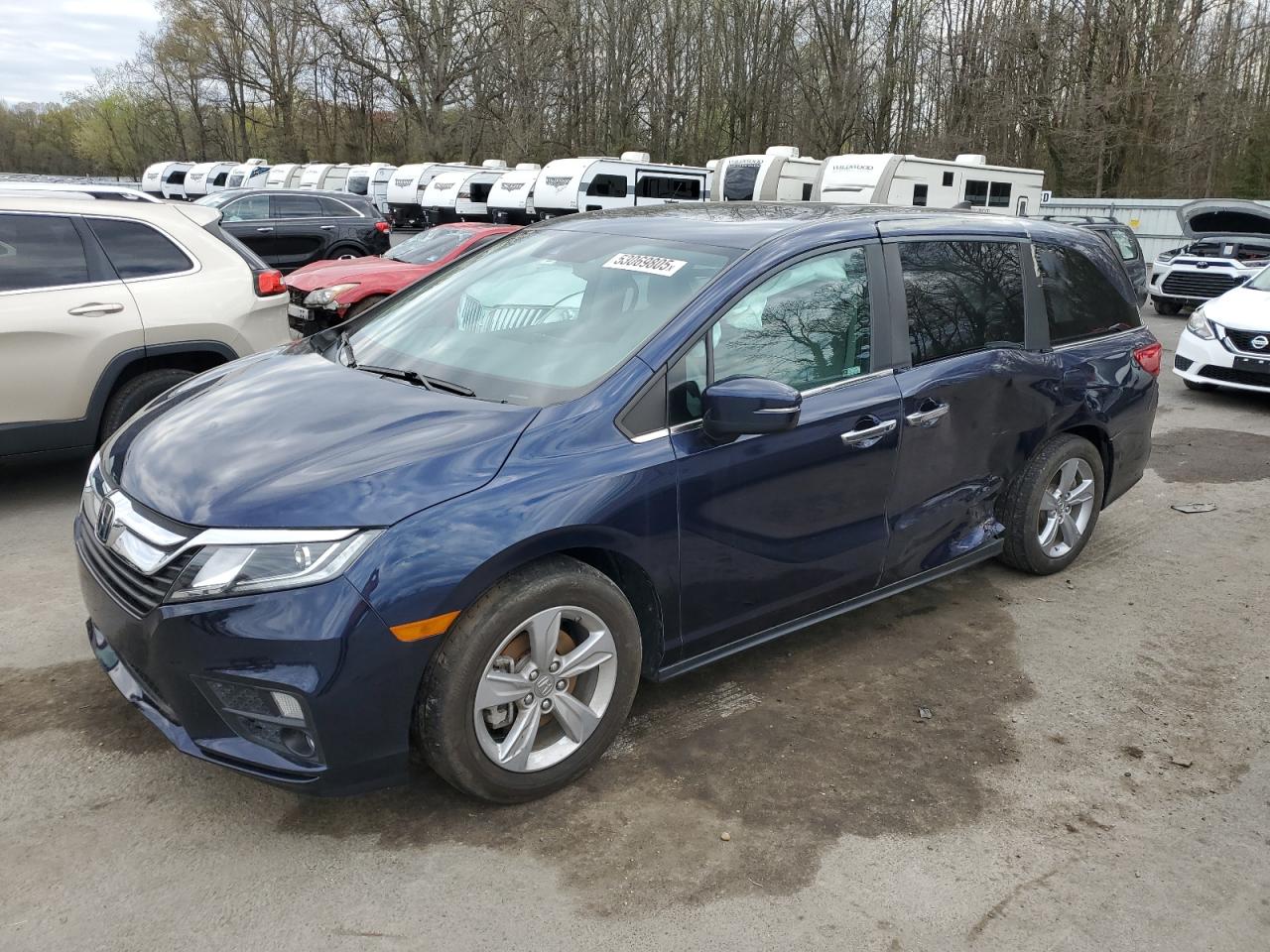 2018 Honda Odyssey Exl იყიდება Glassboro-ში, NJ - Side
