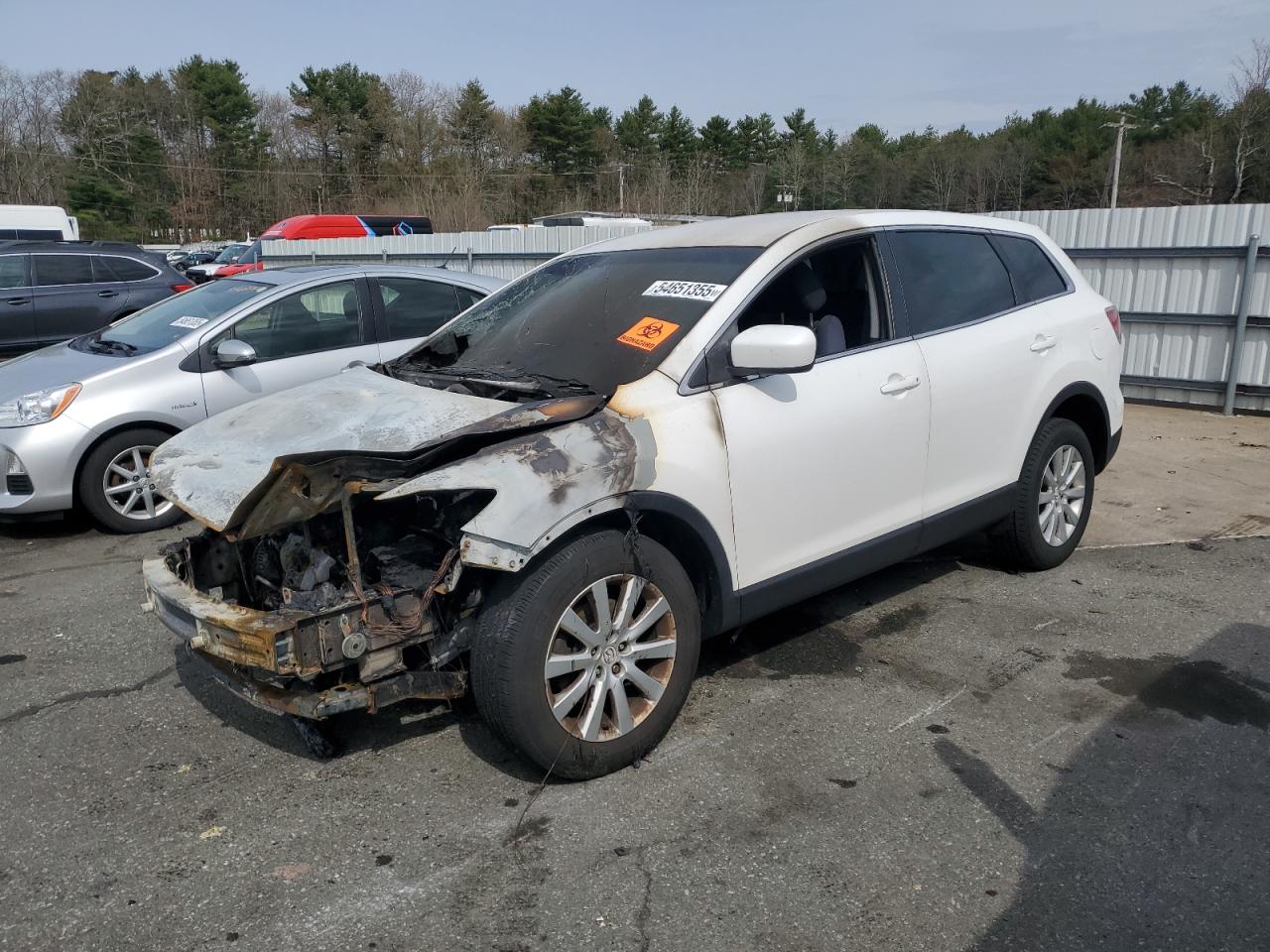 2008 Mazda Cx-9 на продаже в Exeter, RI - Burn