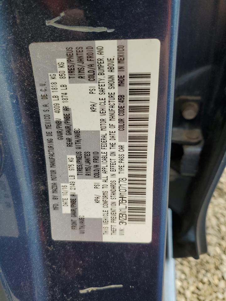 3mzbn1l76hm107178 3MZBN1L76HM107178 2017 Mazda 3 Touring
