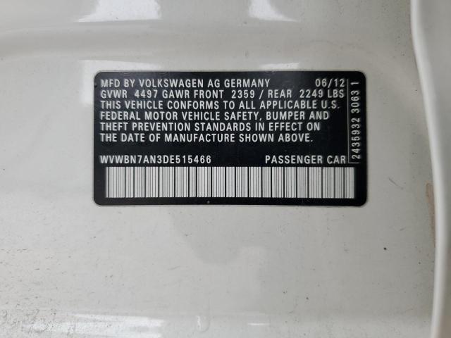 2013 VOLKSWAGEN CC SPORT