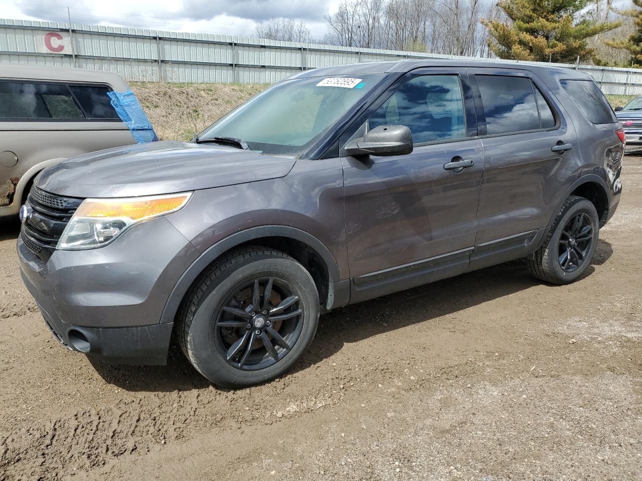 2015 Ford Explorer Police Interceptor იყიდება Davison-ში, MI - Side