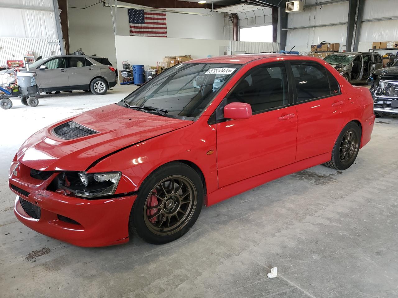 2005 MITSUBISHI EVO RED VIN: JA3AH86DX5U016842