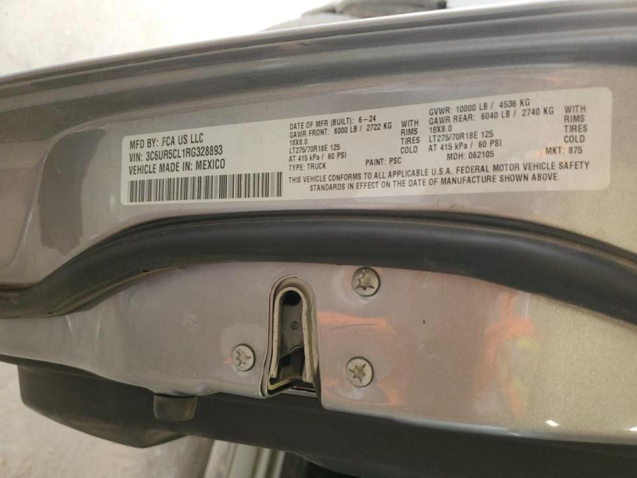 3C6UR5CL1RG328893 2024 Ram 2500 Tradesman