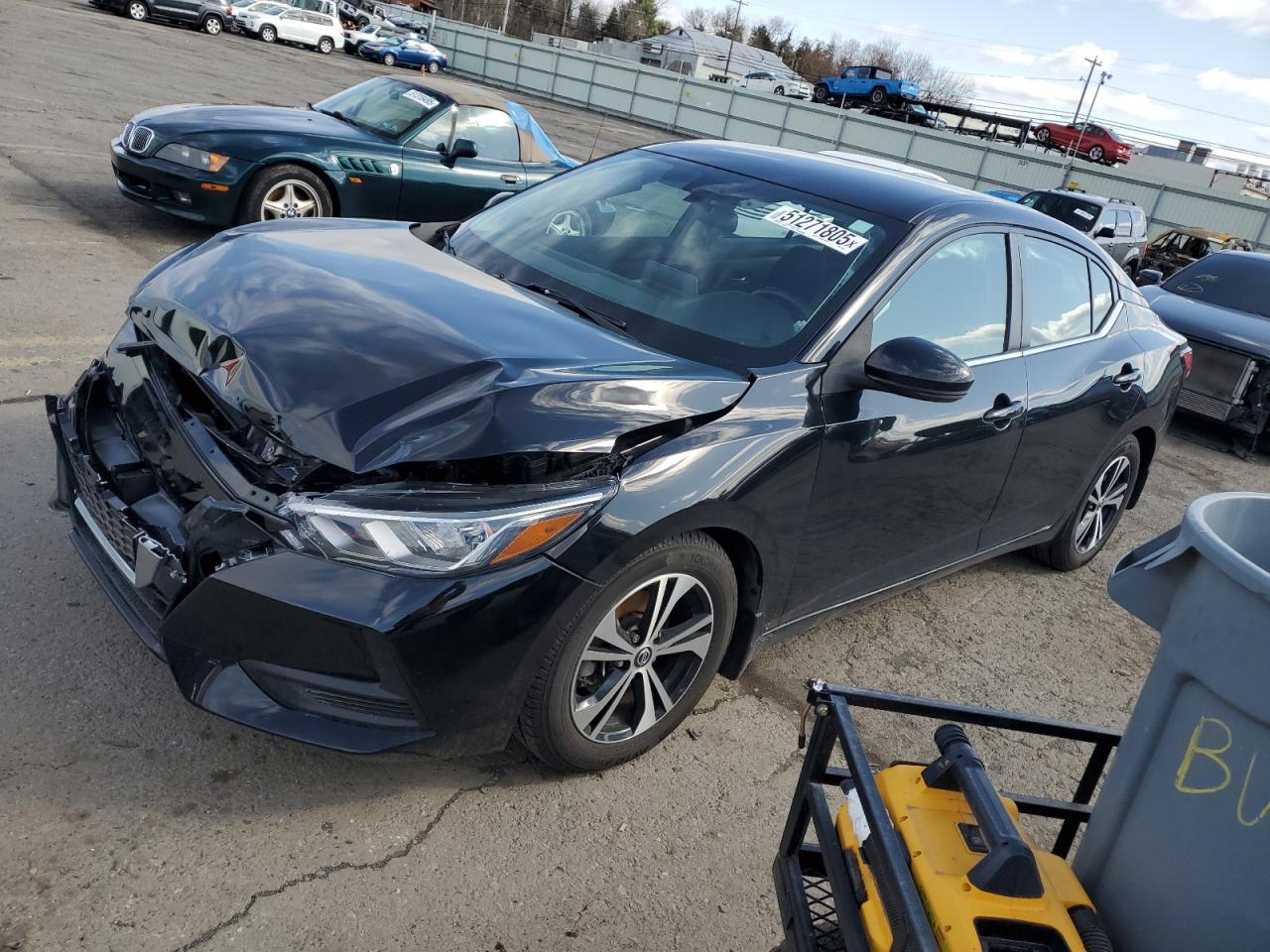 2020 Nissan Sentra Sv for Sale in Pennsburg, PA - Frame Damage