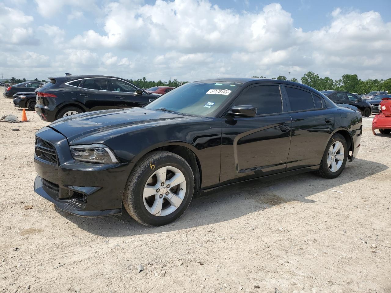 2013 DODGE CHARGER BLACK VIN: 2C3CDXBG7DH554419
