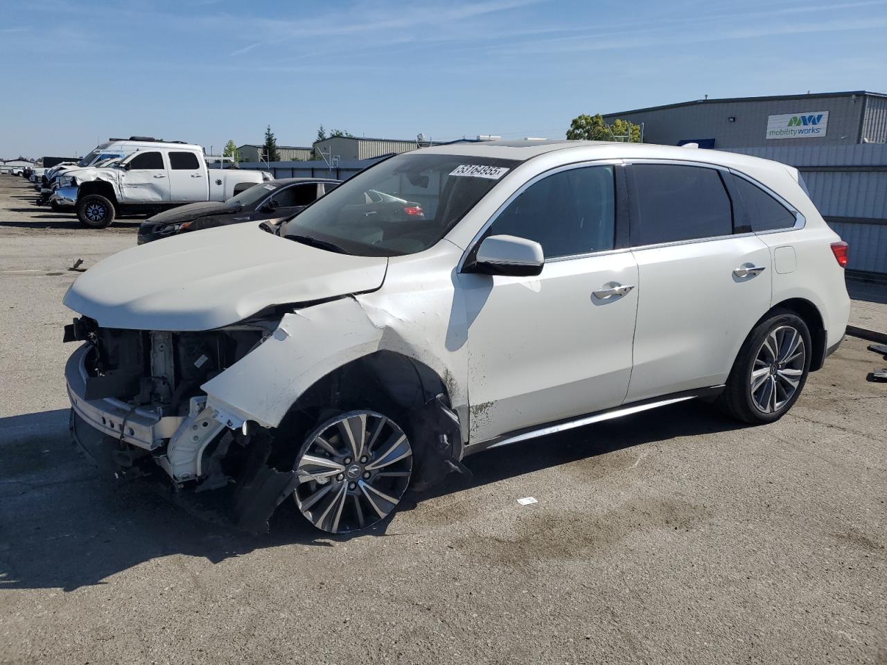 2017 Acura Mdx Technology zu verkaufen in Bakersfield, CA - Front End