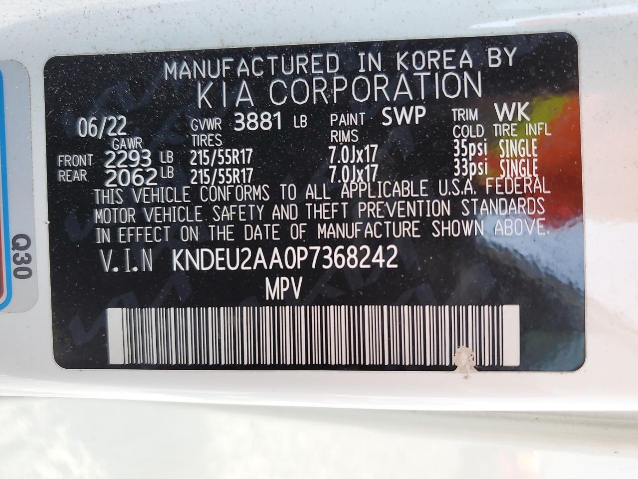 2023 Kia Seltos S VIN: KNDEU2AA0P7368242 Lot: 54755815