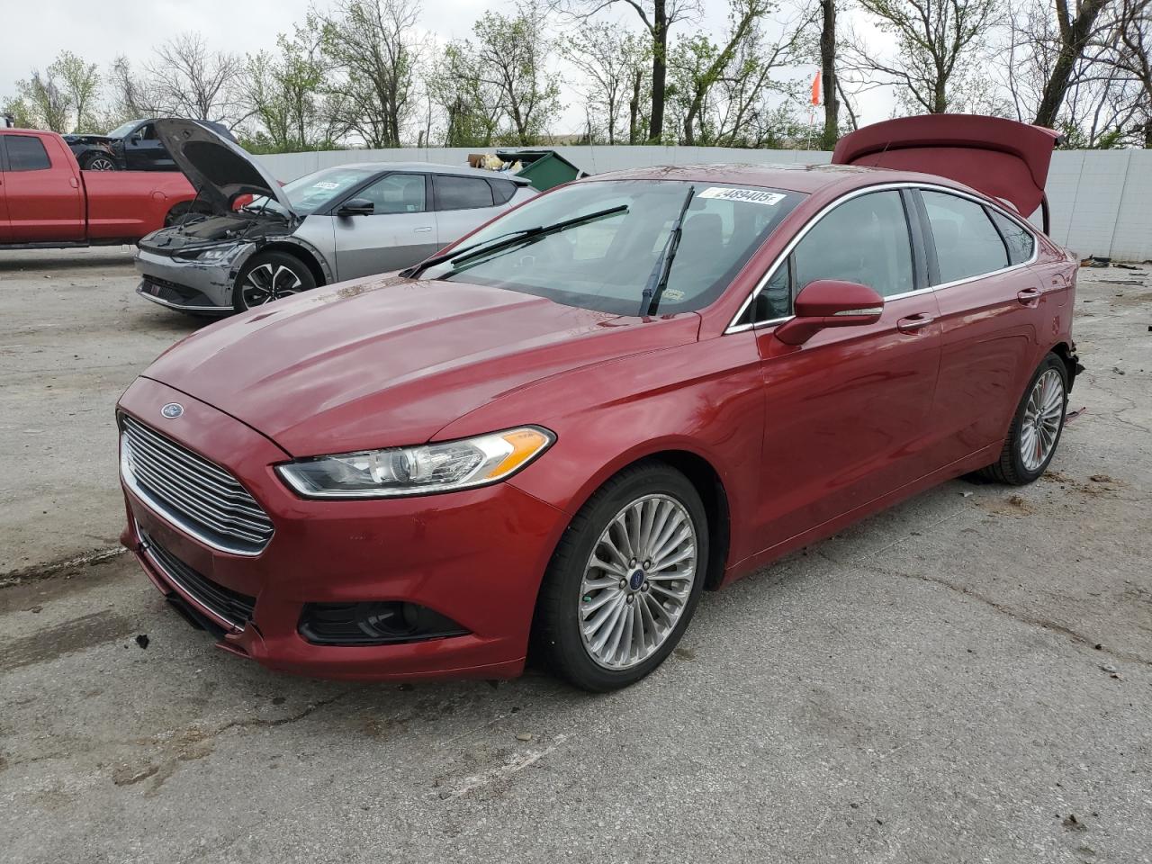 2016 Ford Fusion Titanium zu verkaufen in Bridgeton, MO - Rear End