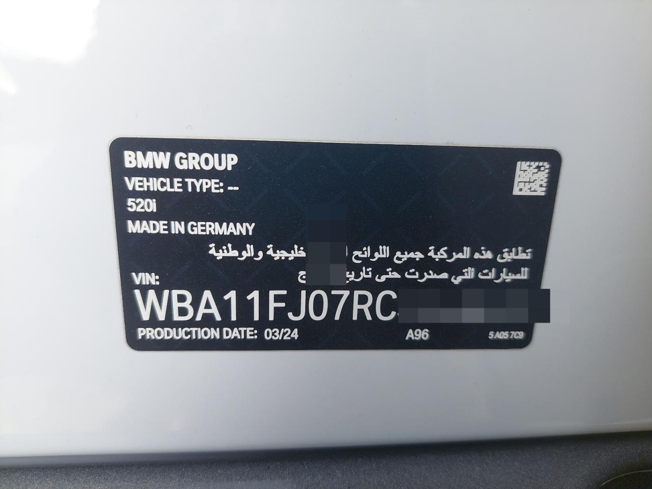 WBA11FJ07RCS19517 - 2024 Bmw 5 SERIES - #45612135