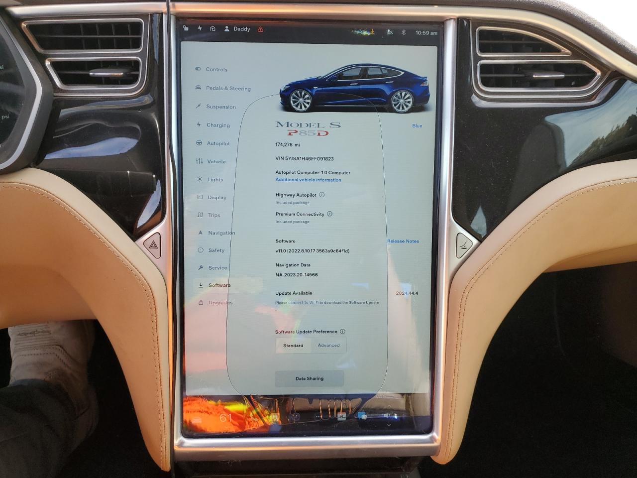 2015 Tesla Model S P85D VIN: 5JYSA1H46FF091823 Lot: 49189065