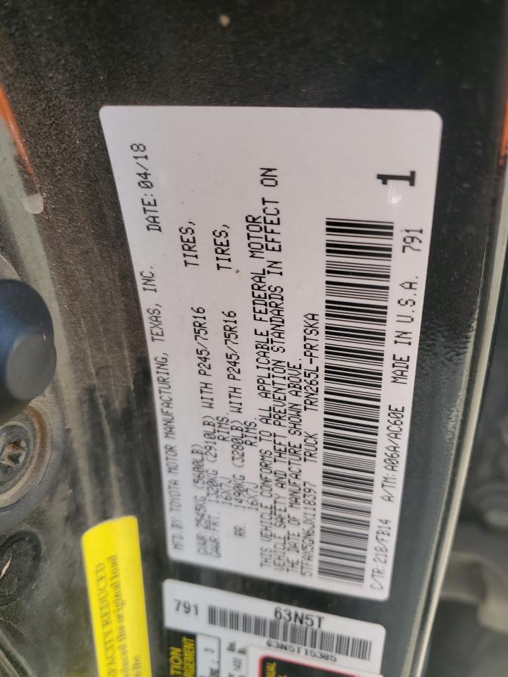 2018 Toyota Tacoma Double Cab VIN: 5TFAX5GN6JX118397 Lot: 55227475