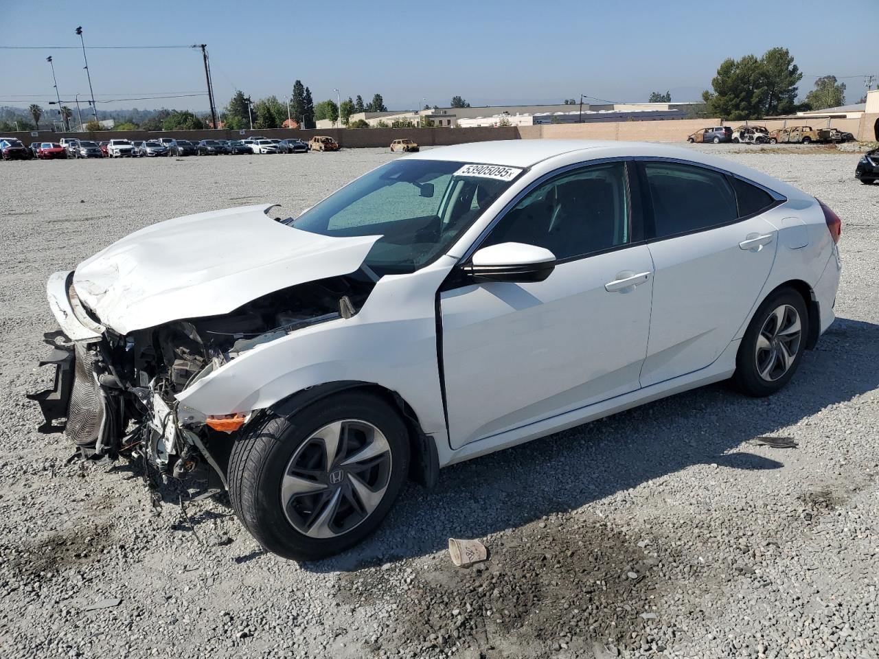 2019 Honda Civic Lx იყიდება Mentone-ში, CA - Front End