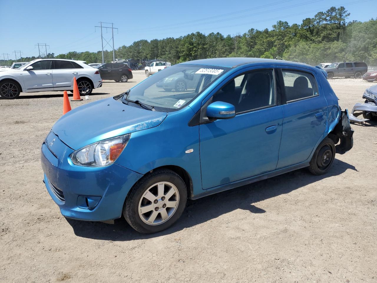 2015 Mitsubishi Mirage Es للبيع في Greenwell Springs، LA - Rear End