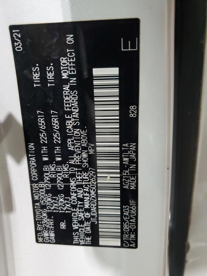 2021 Lexus Nx 300 Base VIN: JTJDARDZXM5026297 Lot: 53097135