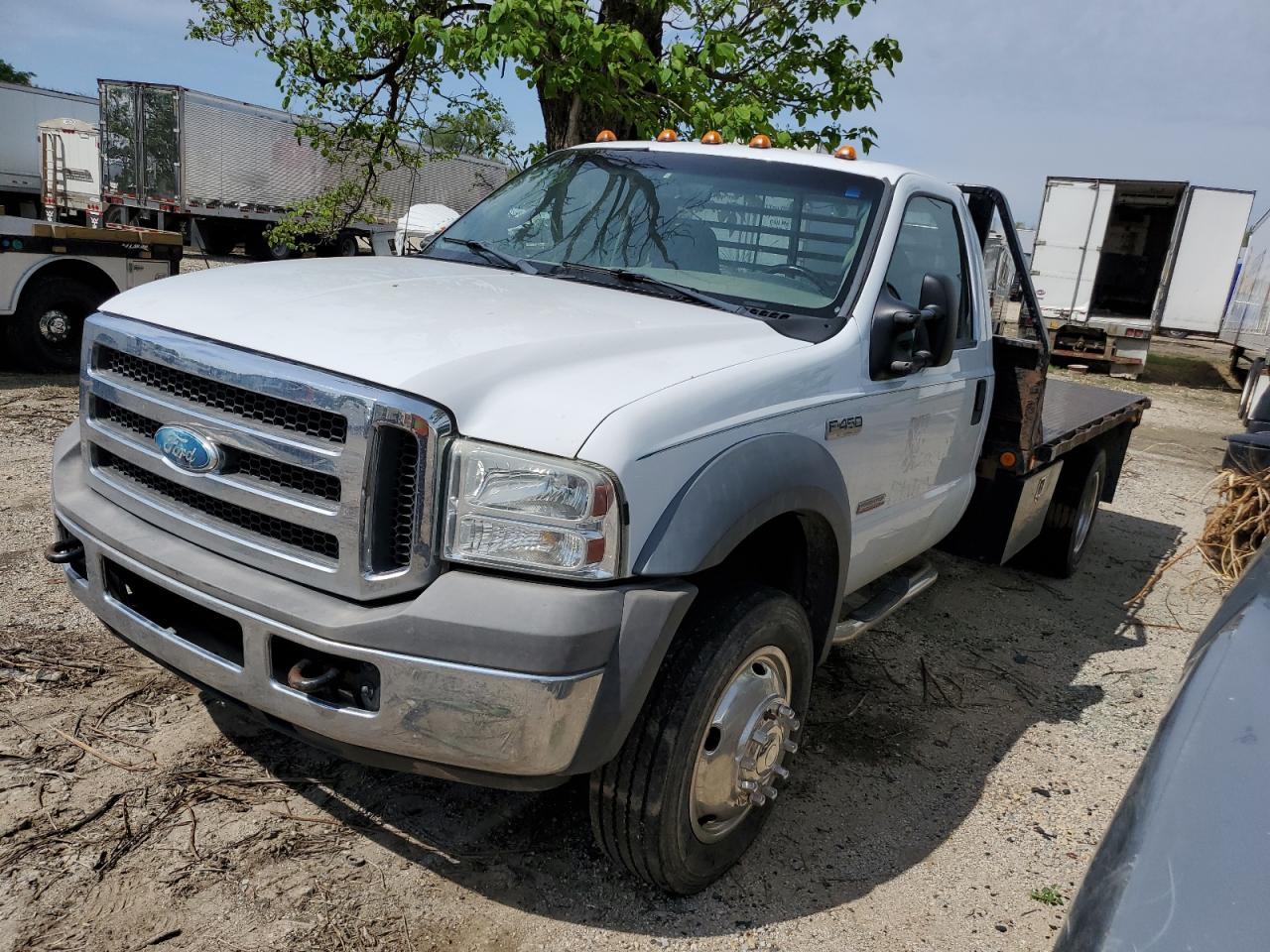 2005 Ford F450 Super Duty white other diesel 1FDXF46P25ED37784 photo #1